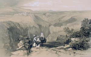 Vistas de Roma y sus Alrededores: Vista de Collepardo de Edward Lear